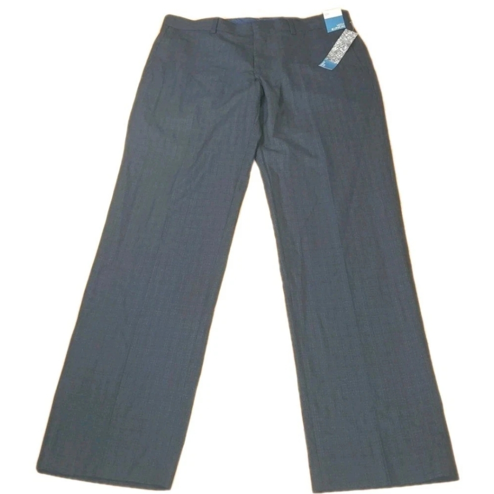 14th & Union Trouser Pants Men 32 X30 Blue Windowpane Office Business Casual Nwt